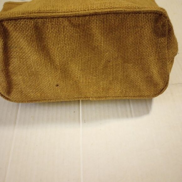 ✨ NWT burlap monogram top zipper handbag - Picture 5 of 12